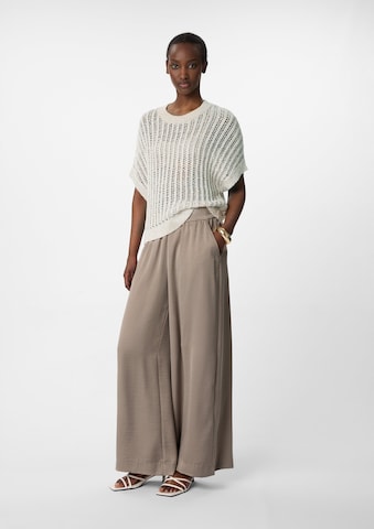 Wide Leg Pantalon COMMA en marron