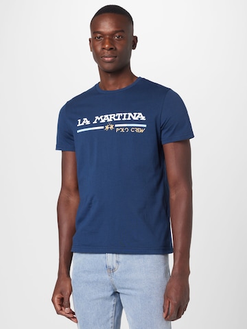 La Martina T-Shirt in Blau: predná strana