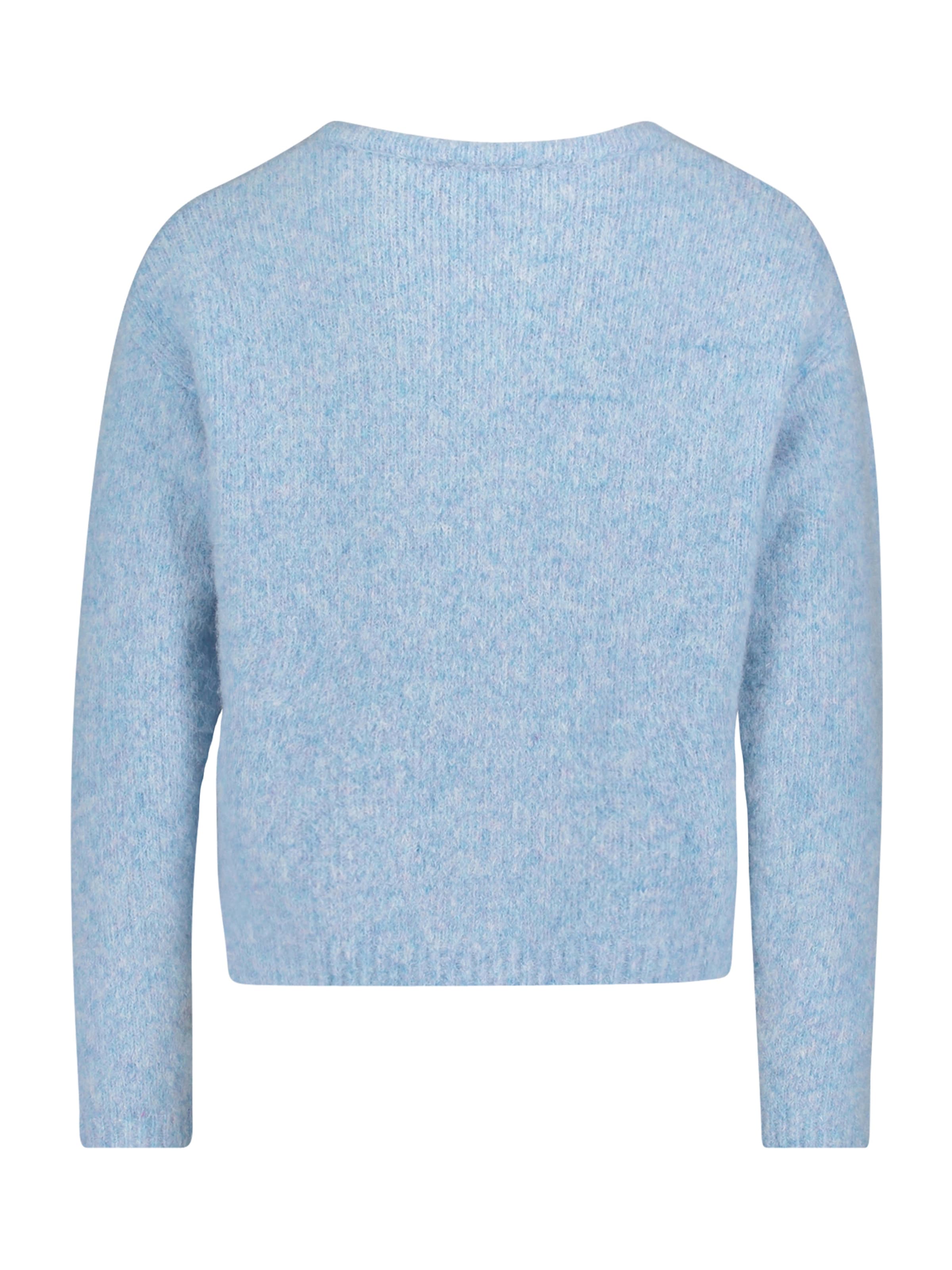 Cartoon Strickjacke in Blau