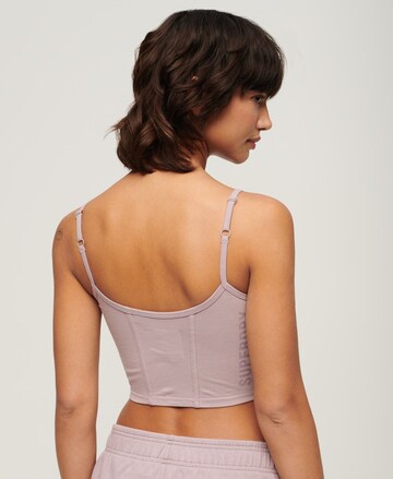 Superdry Bustier Sporttop in Lila