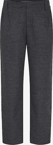 DRYKORN Regular Pleat-Front Pants 'DISPATCH_0' in Grey: front