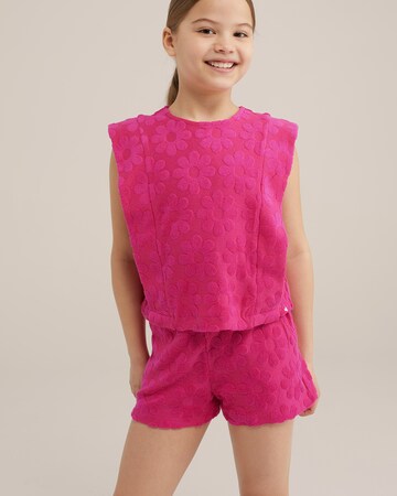 WE Fashion - Camiseta en rosa: frente