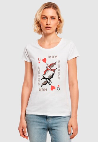 T-shirt 'Mother's Day - Queen Of Hearts' ABSOLUTE CULT en blanc : devant