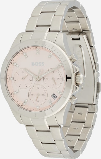 Analoginis (įprasto dizaino) laikrodis 'Alley' iš BOSS, spalva – smėlio spalva / sidabrinė, Prekių apžvalga