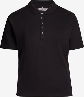 Tommy Hilfiger Curve Poloshirt in Schwarz: predná strana