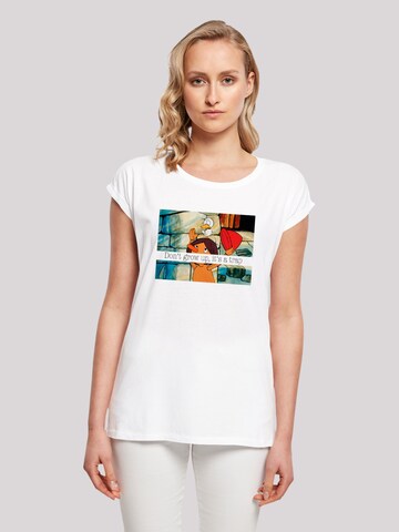 F4NT4STIC Shirt 'Heroes of Childhood Pinocchio' in White: front