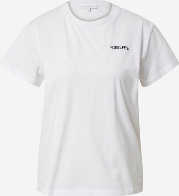 PATRIZIA PEPE T-shirt i vit: framsida