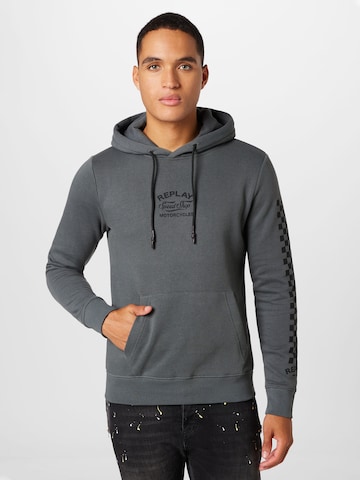 REPLAY - Sweatshirt em cinzento: frente