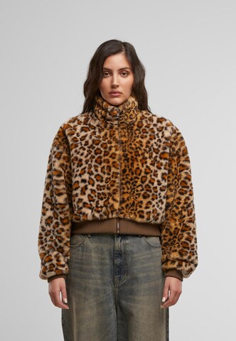 Urban Classics Between-season jacket in Brown: front