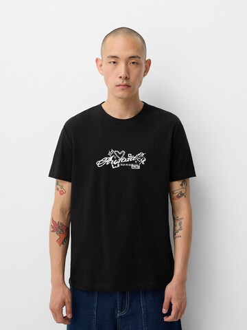 Bershka Shirt in Zwart