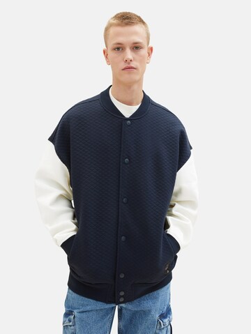 TOM TAILOR DENIM Tussenjas in Blauw: voorkant