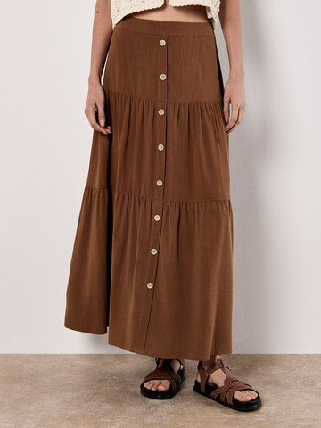 Apricot Skirt in Brown: front