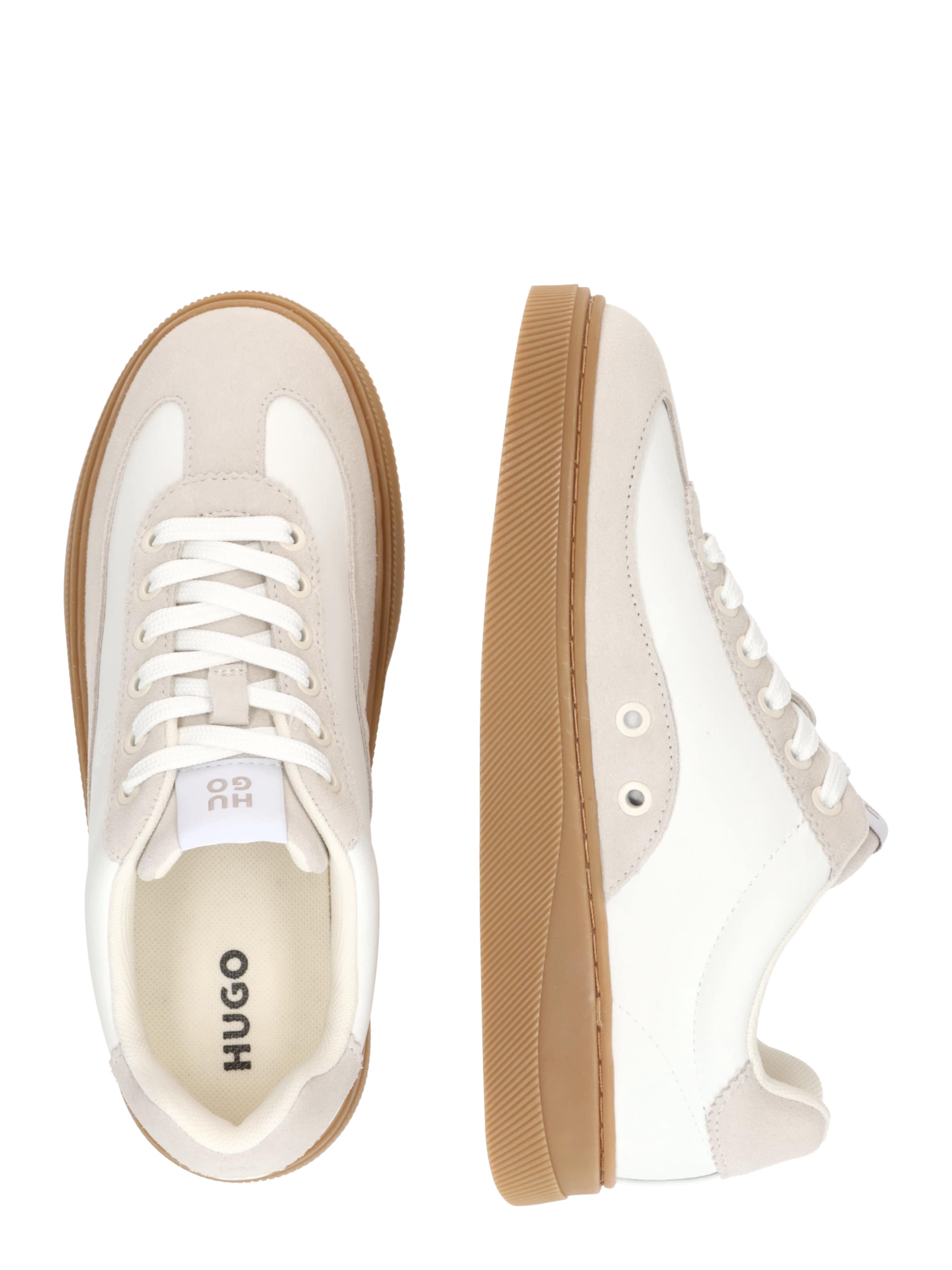 HUGO Σνίκερ χαμηλό 'Lyzz' σε λευκό