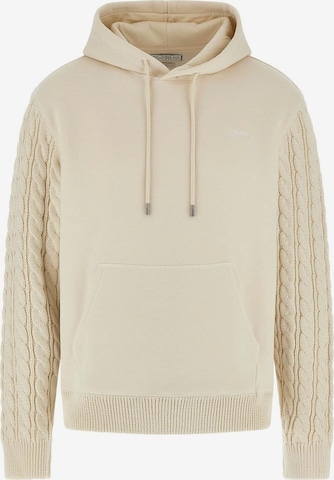 GUESS Sweatshirt in Beige: front