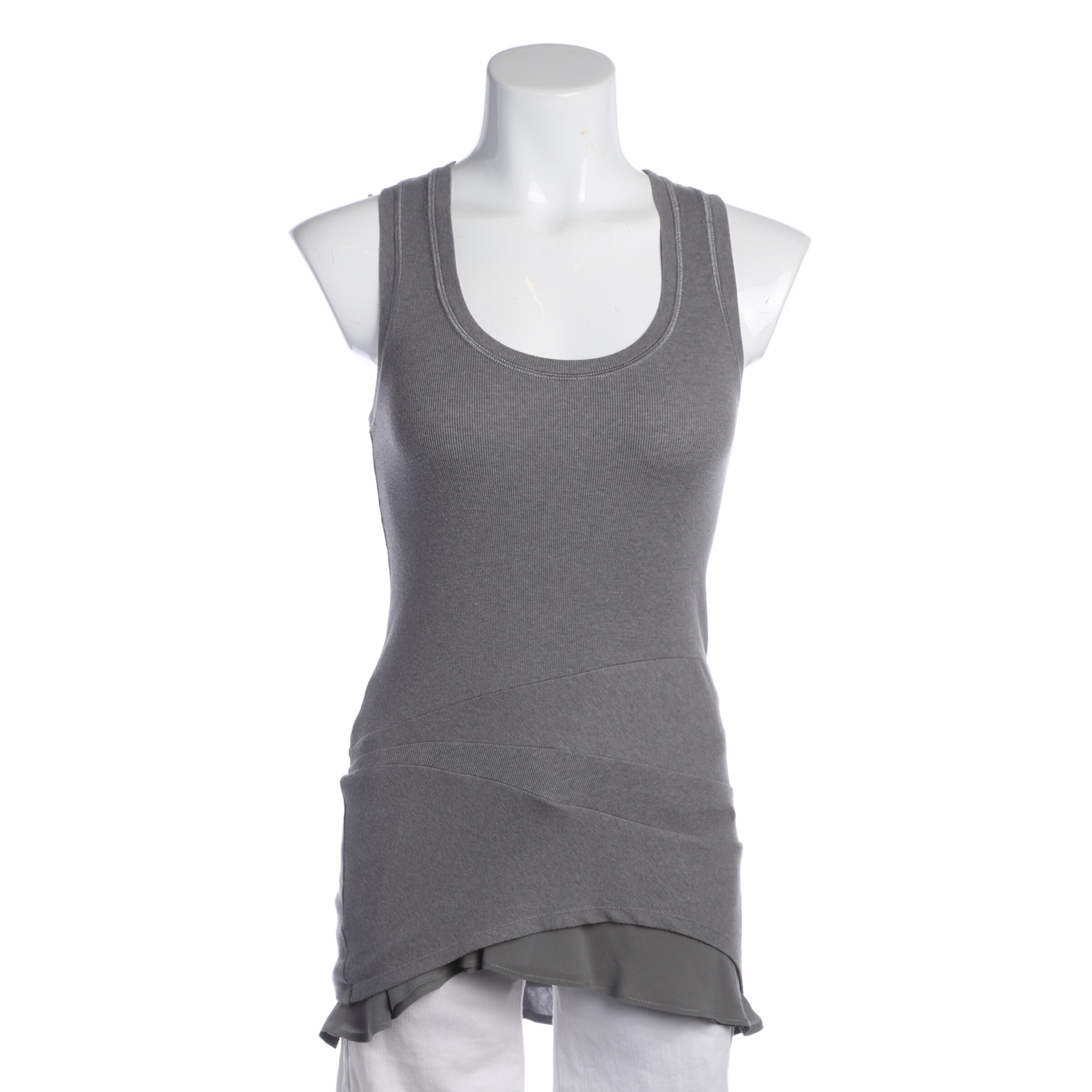 Brunello Cucinelli Top & Shirt in M in Grey: front