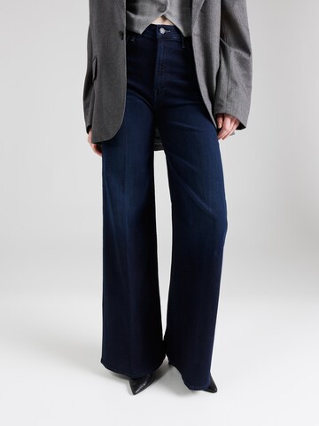 MOTHER Wide Leg Jeans 'THE HUSTLER ROLLER SNEAK' in Blau: predná strana