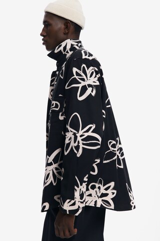 juoda Desigual Standartinis modelis Marškiniai