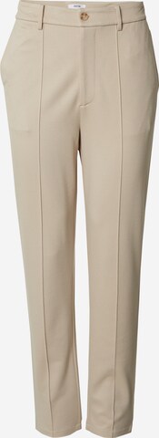 DAN FOX APPAREL Regular Pleated Pants 'Victor' in Beige: front