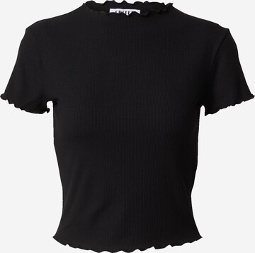EDITED Тениска 'Randi' в черно: отпред