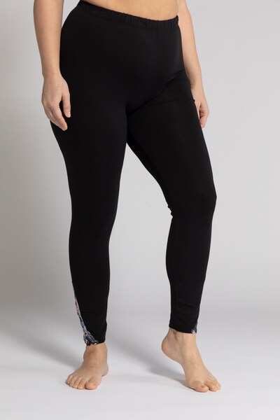 Ulla Popken Leggings en noir, Vue avec modèle