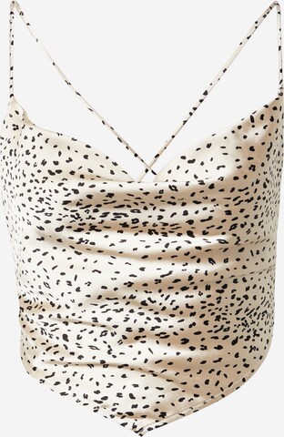 Gina Tricot Top in Beige: voorkant