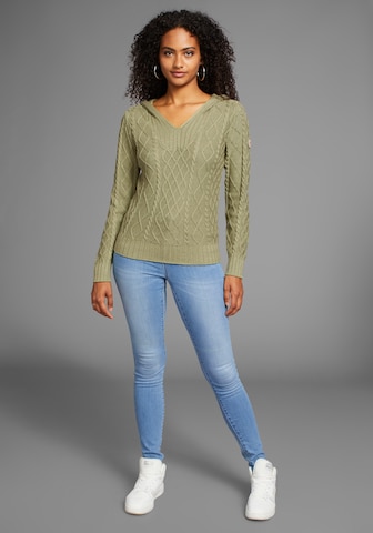 KangaROOS Athletic Sweater in Green