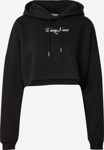 Tommy Jeans Sweatshirt in Black: front