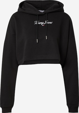 Tommy Jeans - Sudadera en negro: frente