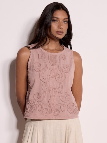 Apricot Top in Roze: voorkant