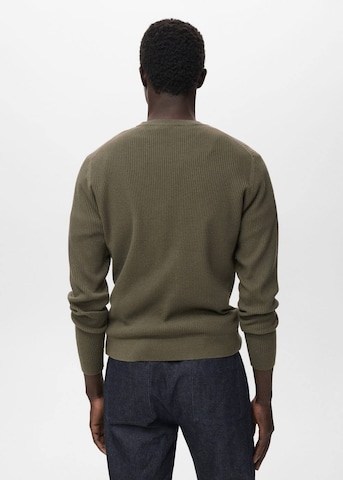 MANGO MAN Sweater 'Antigua' in Green