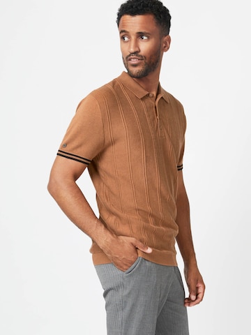 4funkyflavours Regular fit Button Up Shirt 'Embrace The Grind' in Brown