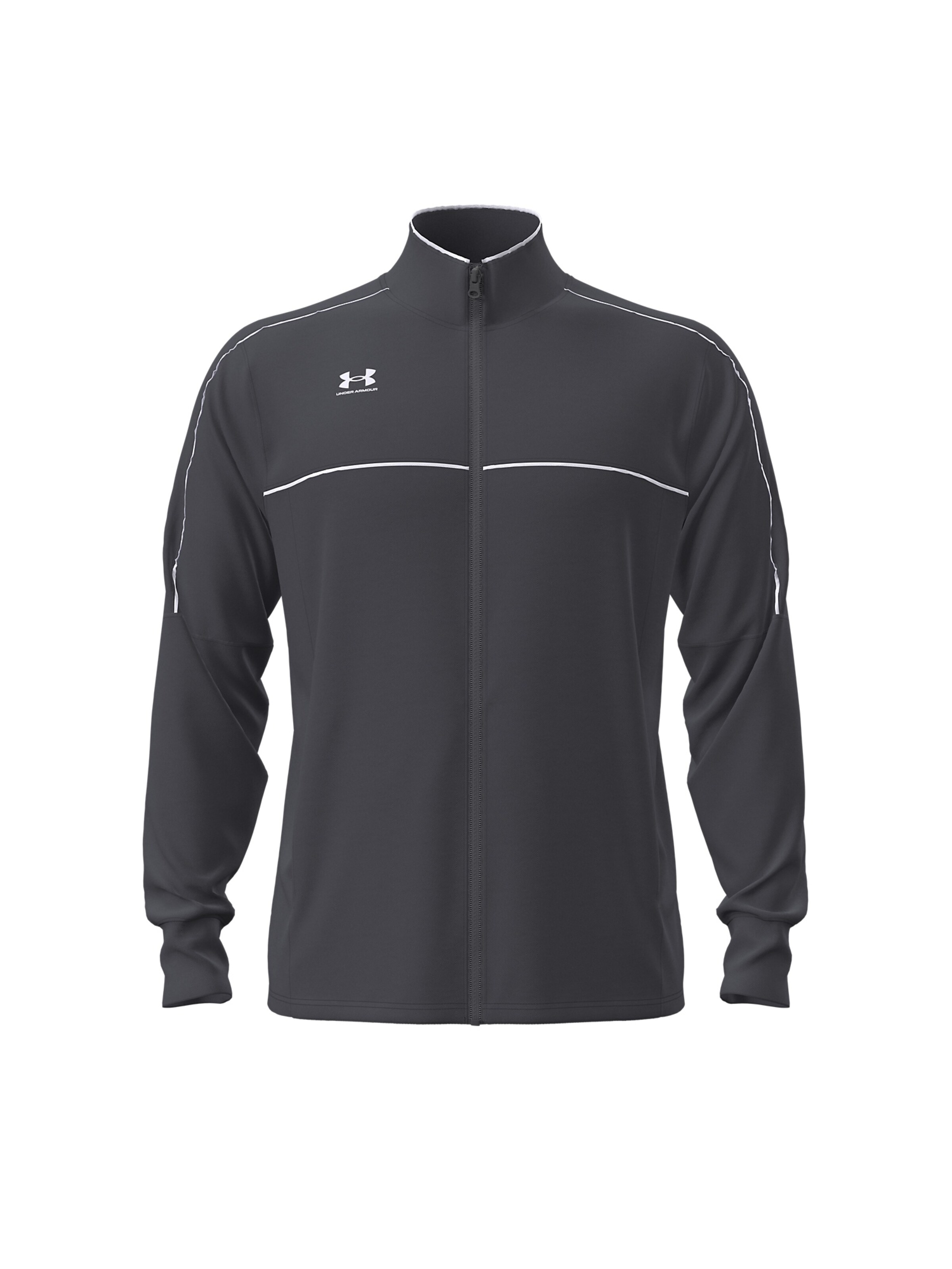 UNDER ARMOUR Training Jacket 'Challenger' in Grey: front