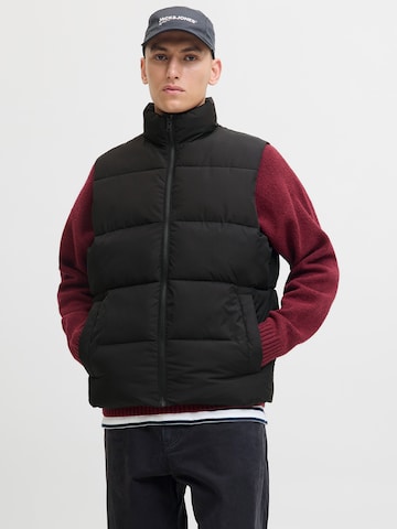 JACK & JONES Kamizelka 'JJMAZE' w kolorze czarny: przód