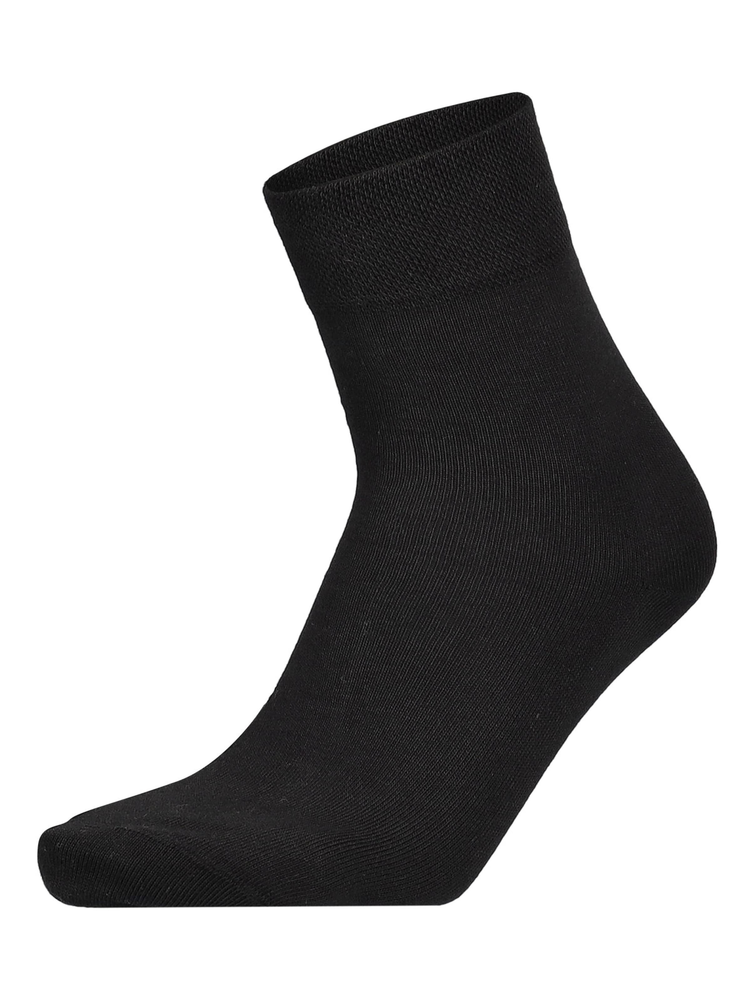 Chaussettes 'Relax Cotton' Hudson en noir : devant