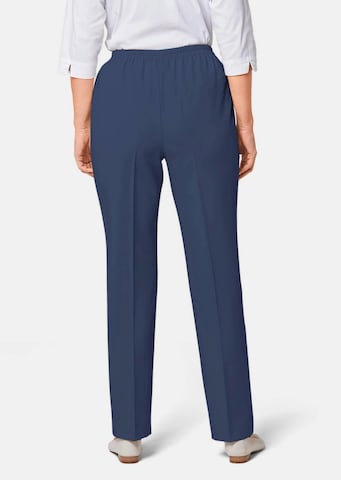 Regular Pantalon à plis Goldner en bleu