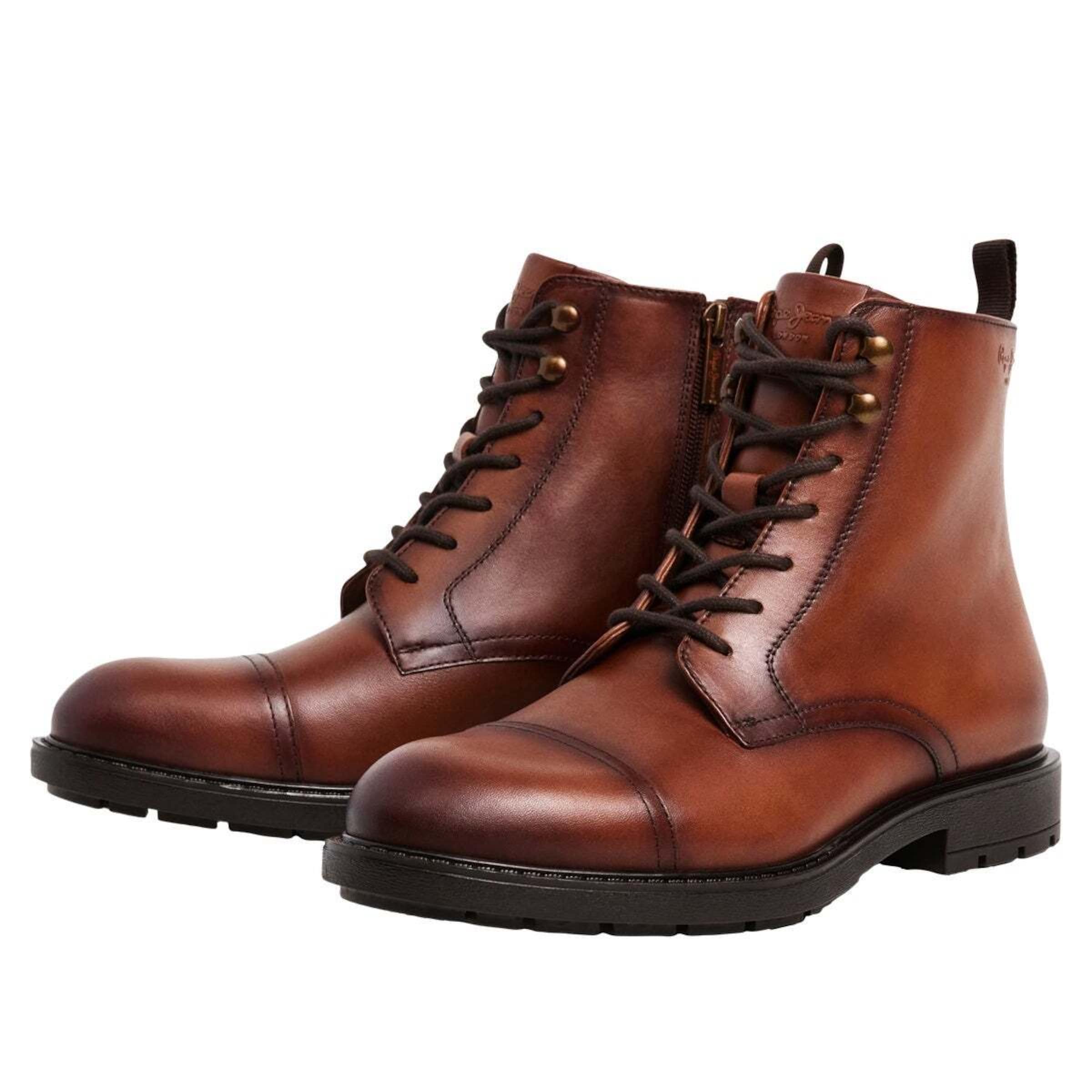 Pepe Jeans - Botas con cordones 'Hunters Land' en marrón