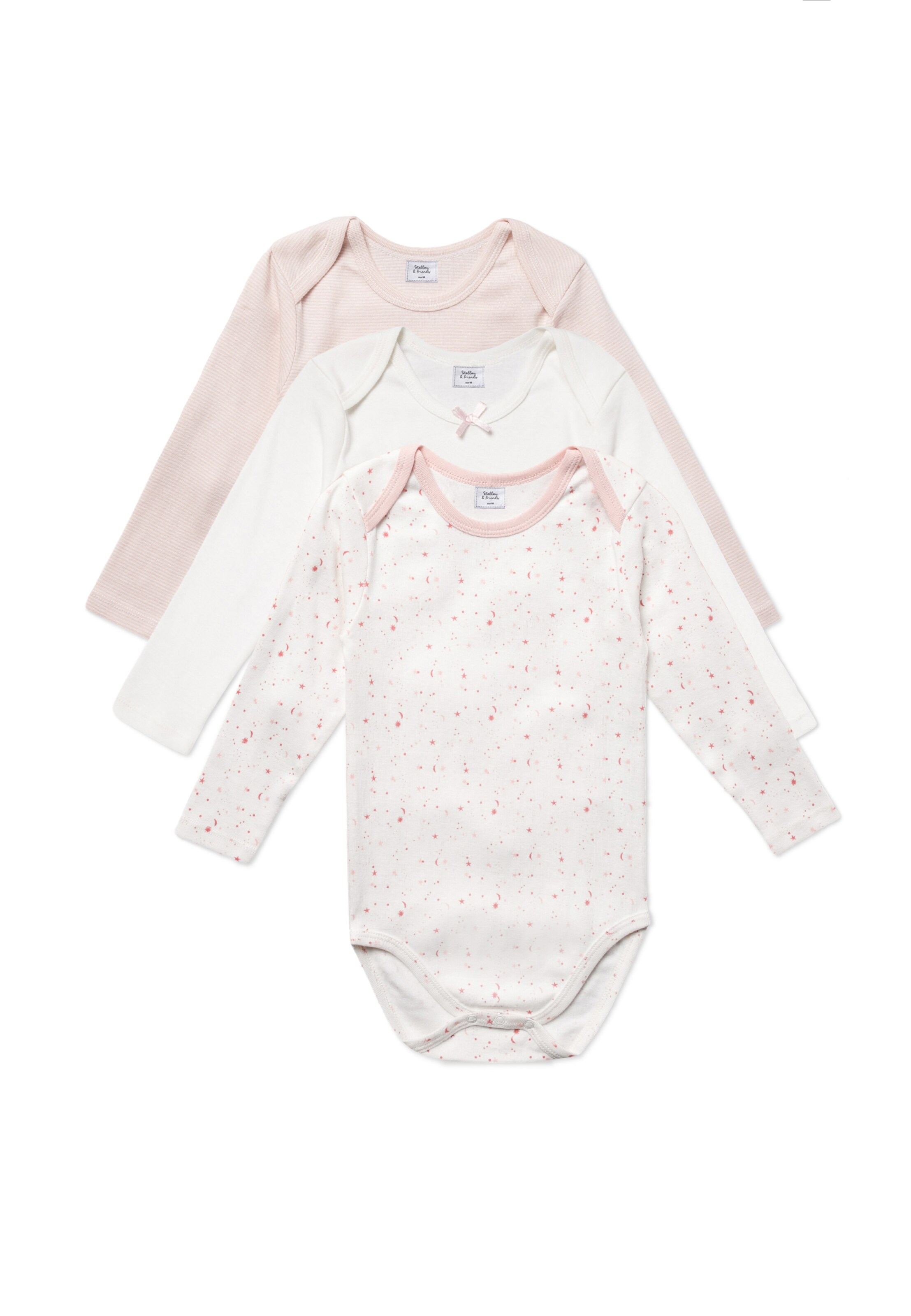 Barboteuse / body Stellou & Friends en rose : devant