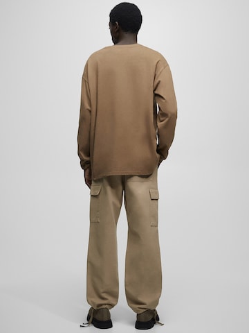 Pull&Bear Tapered Cargo Pants in Beige