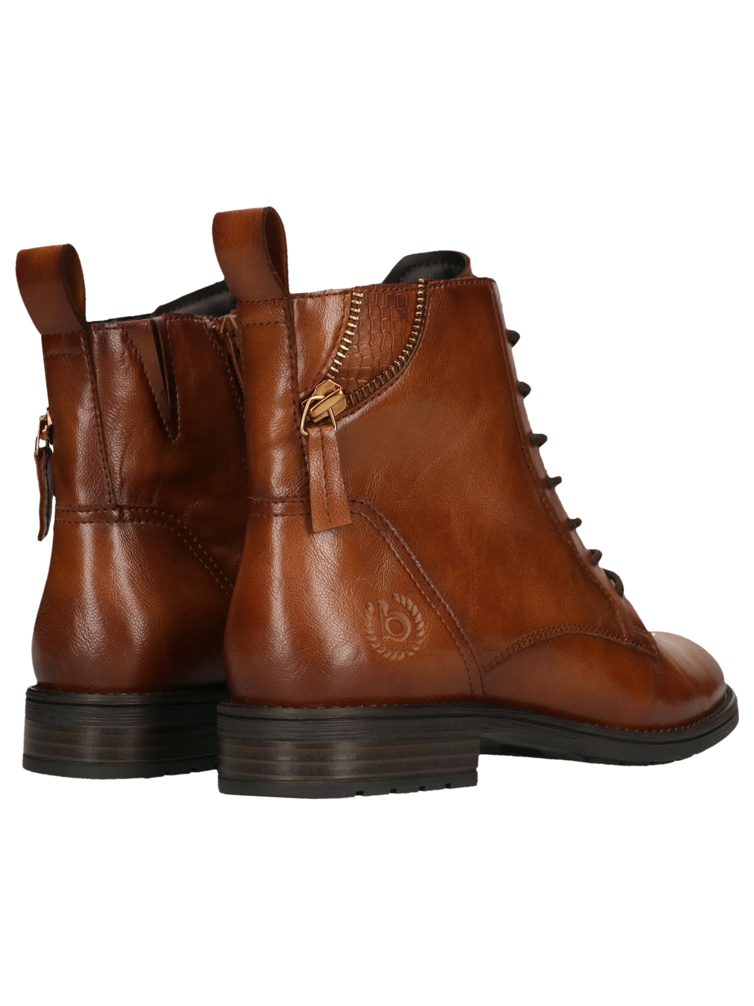bugatti Lace-Up Ankle Boots in Brown