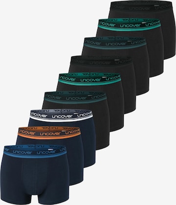 uncover by SCHIESSER Boxershorts 'Cotton' in Zwart: voorkant