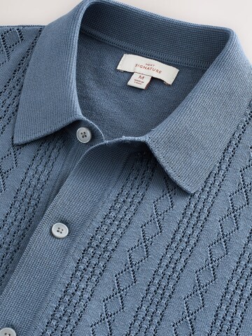 Next Gebreid vest in Blauw