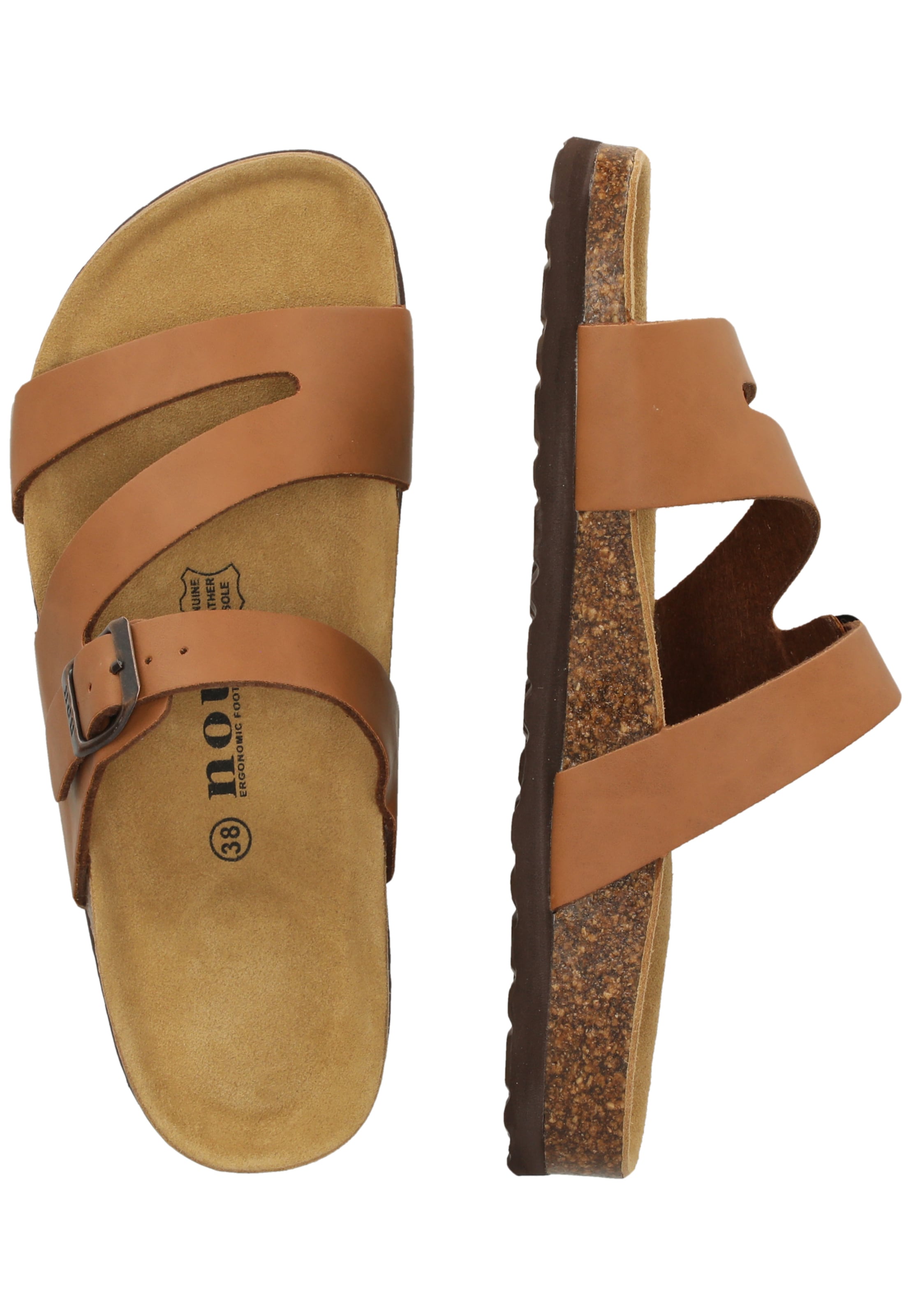 NOU Sandalen 'Barhil V2' in Braun