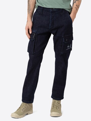 DENHAM Regular Cargo jeans in Blue: front