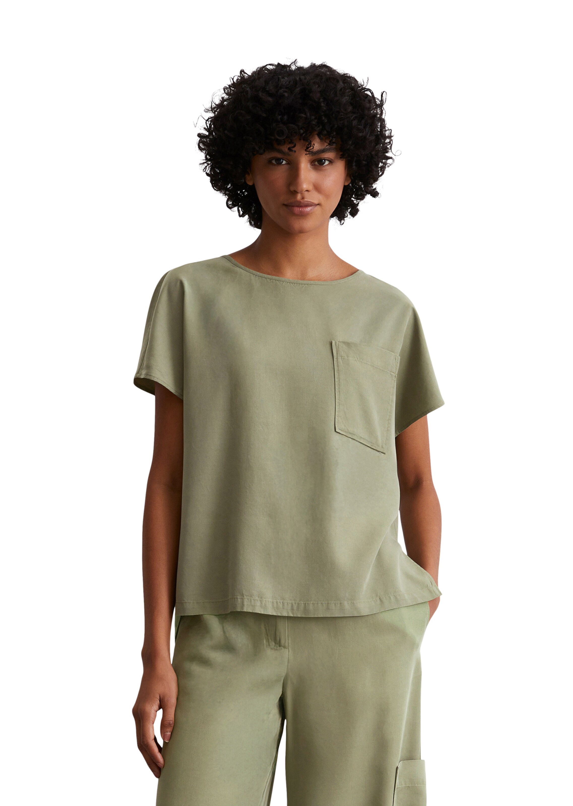 T-shirt Marc O'Polo en vert : devant