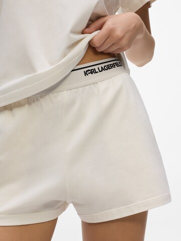 Karl Lagerfeld Pyjamashortsit värissä beige