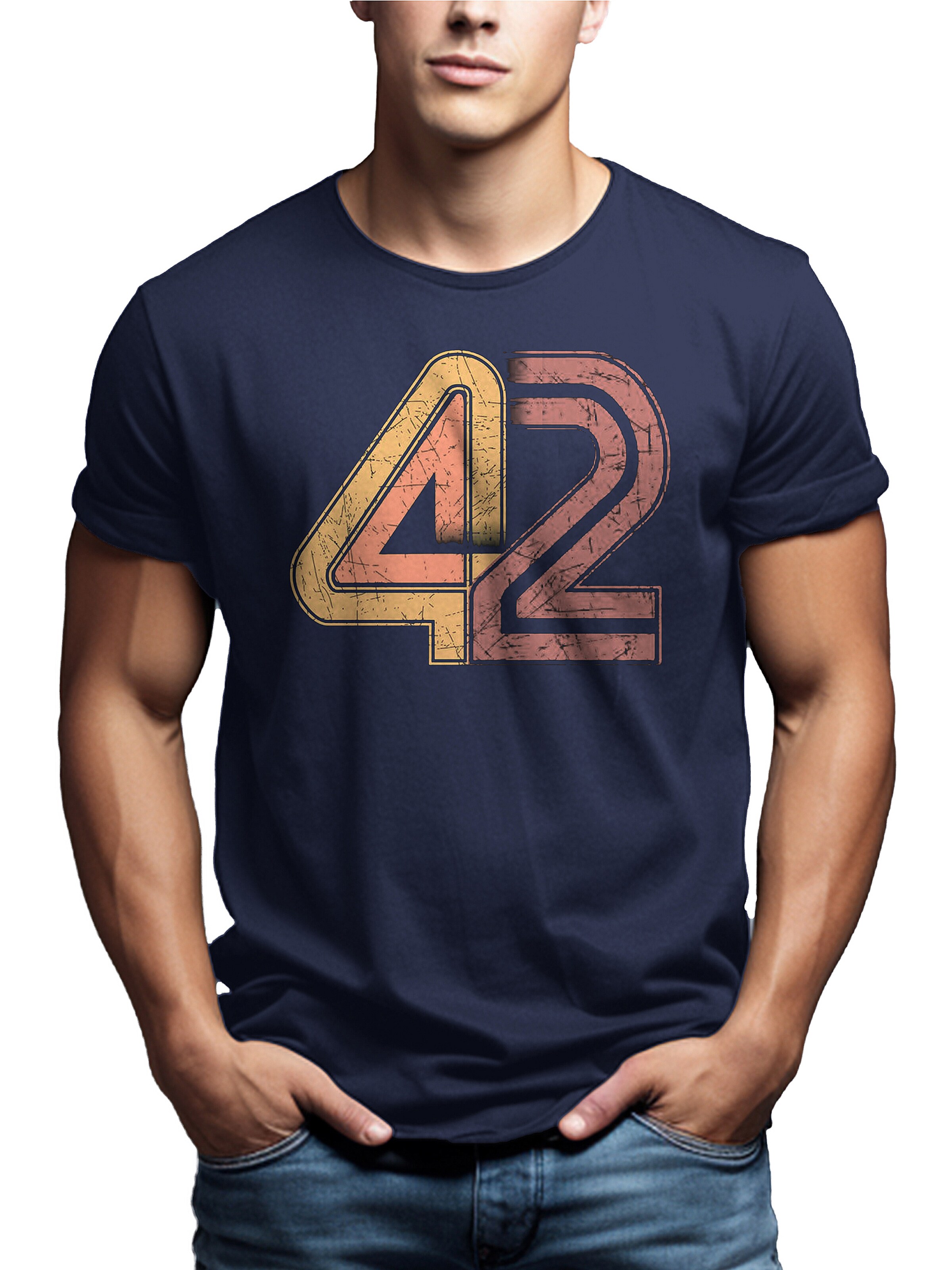 MAKAYA Shirt '42 The Answer' in Blue