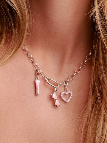 Thomas Sabo Pendant 'Pink Sonnenbrille' in Silver: front