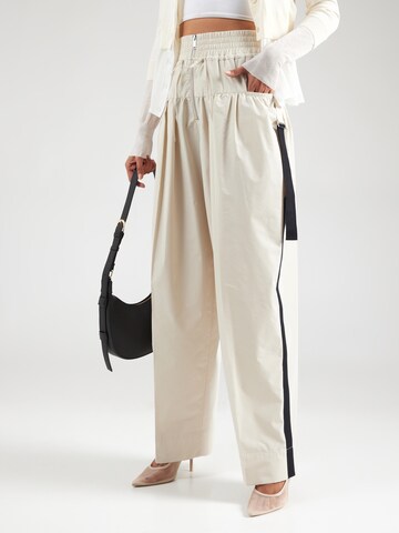 3.1 Phillip Lim Wide leg Trousers in Grey: front