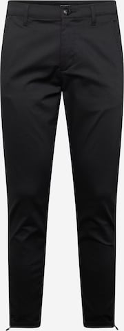 Effilé Pantalon chino GABBA en noir : devant