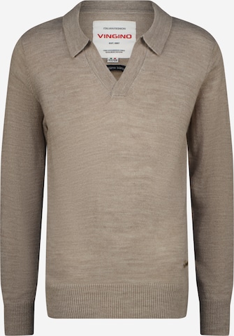 smėlio VINGINO Megztinis 'Mago': priekis